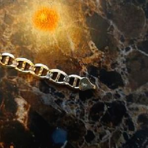 10k diamond cut men's bracelet
